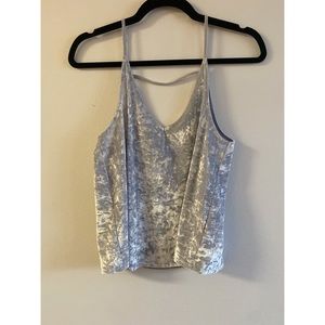 American Eagle. Light lilac, crushed velvet tank.